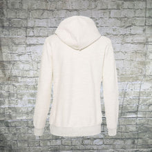 Load image into Gallery viewer, A Tech Womens Hoodie Oatmeal Terry Lace with Peach Logo