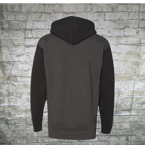 A Tech Hoodie Black & Charcoal Heather